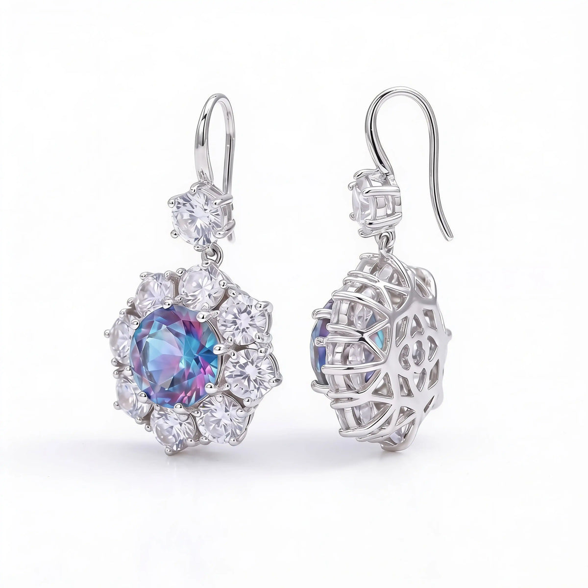 Petal Cluster Mystic Drop Earrings