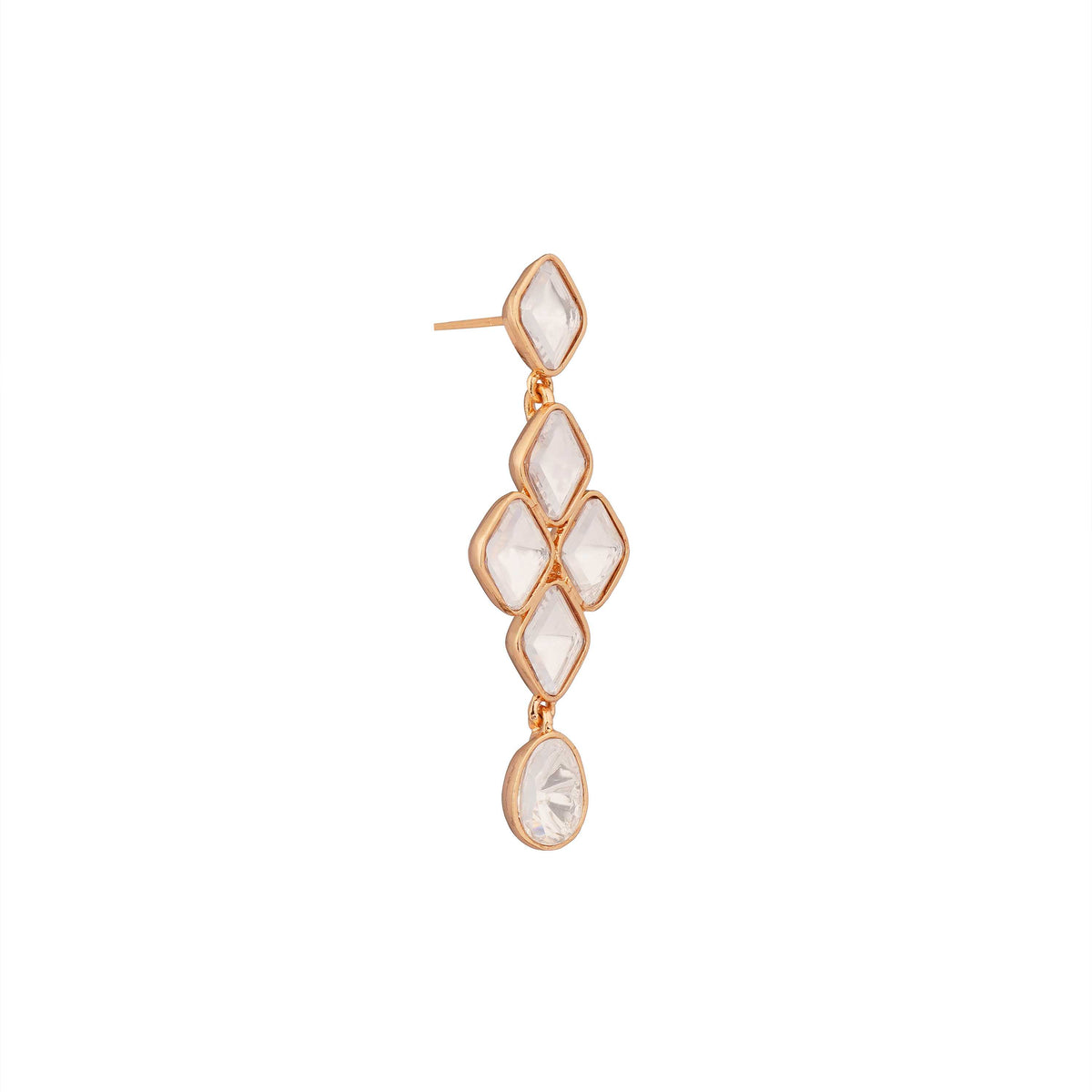 Peletina Moissanite White Shine Luxe Earrings