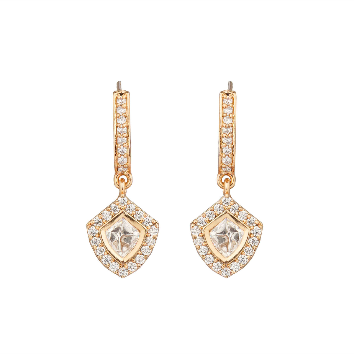 Sophie Shield Pendant Polki Set