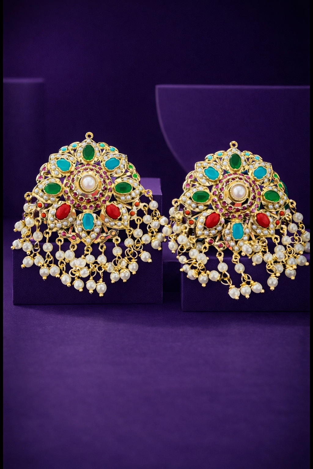 D No-2 Jadau Earrings