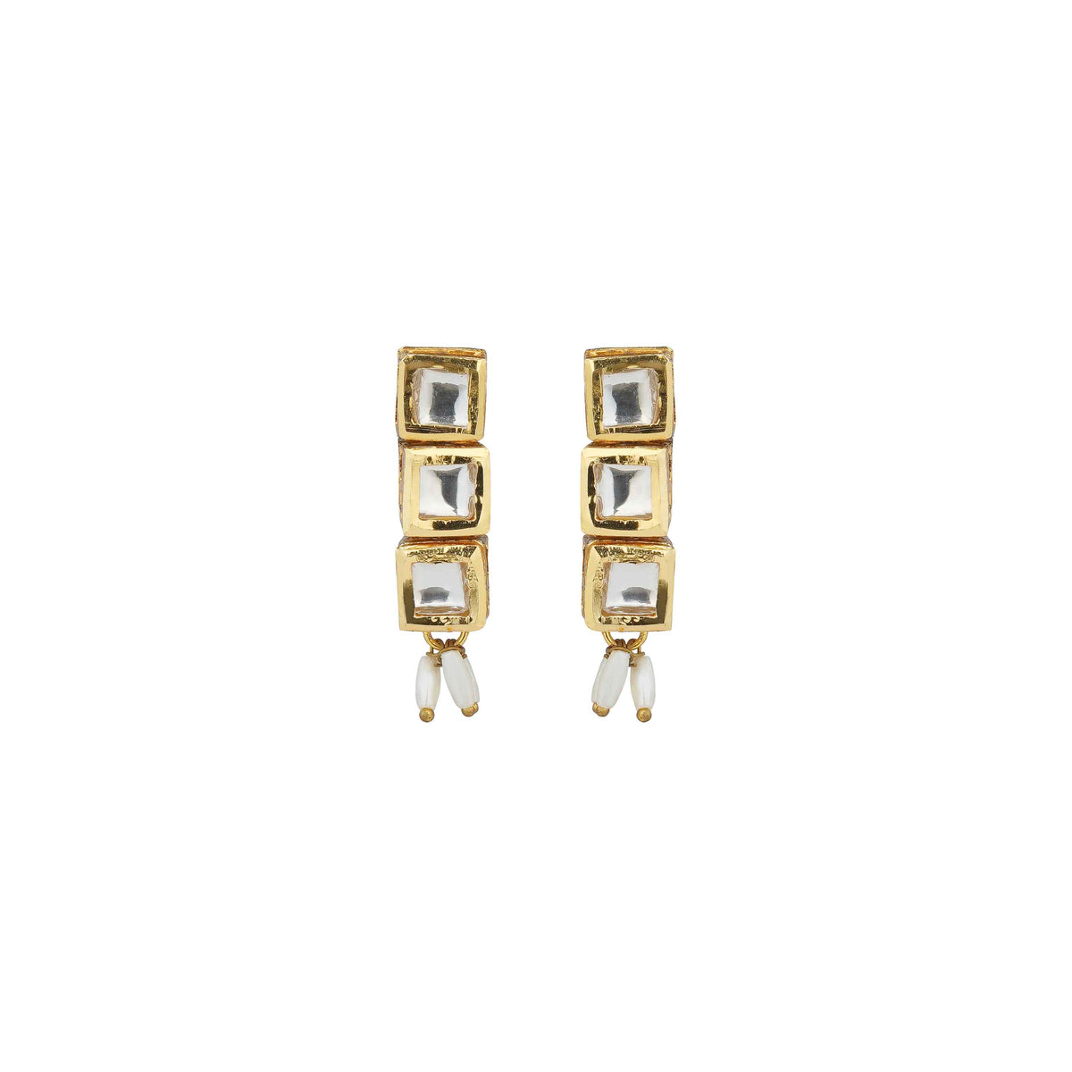 Naazira Gold Plated Kundan Choker Necklace Set with Earrings
