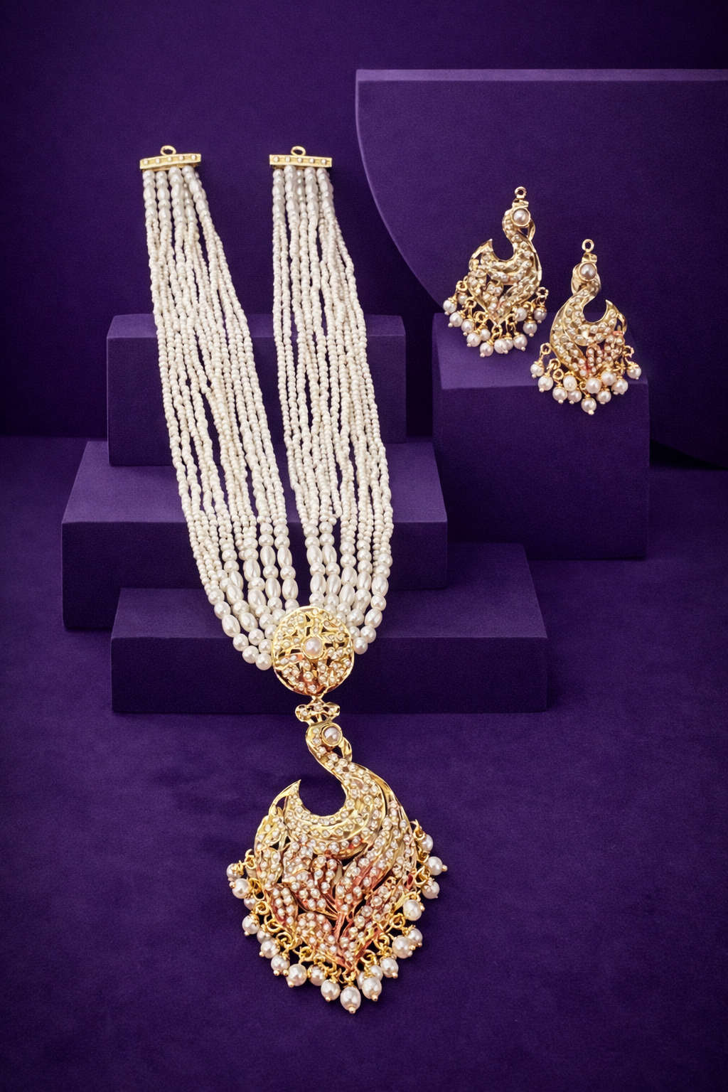 D no-8 2499 Jadau Pendant Set Live no-1227