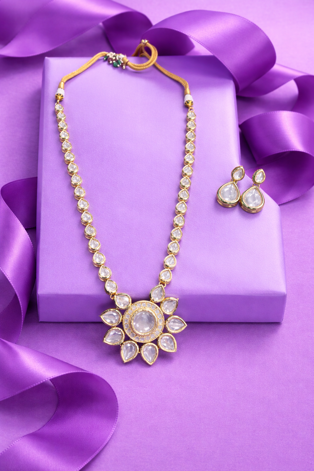 D No-18, 999 Kundan Necklace Live-1228