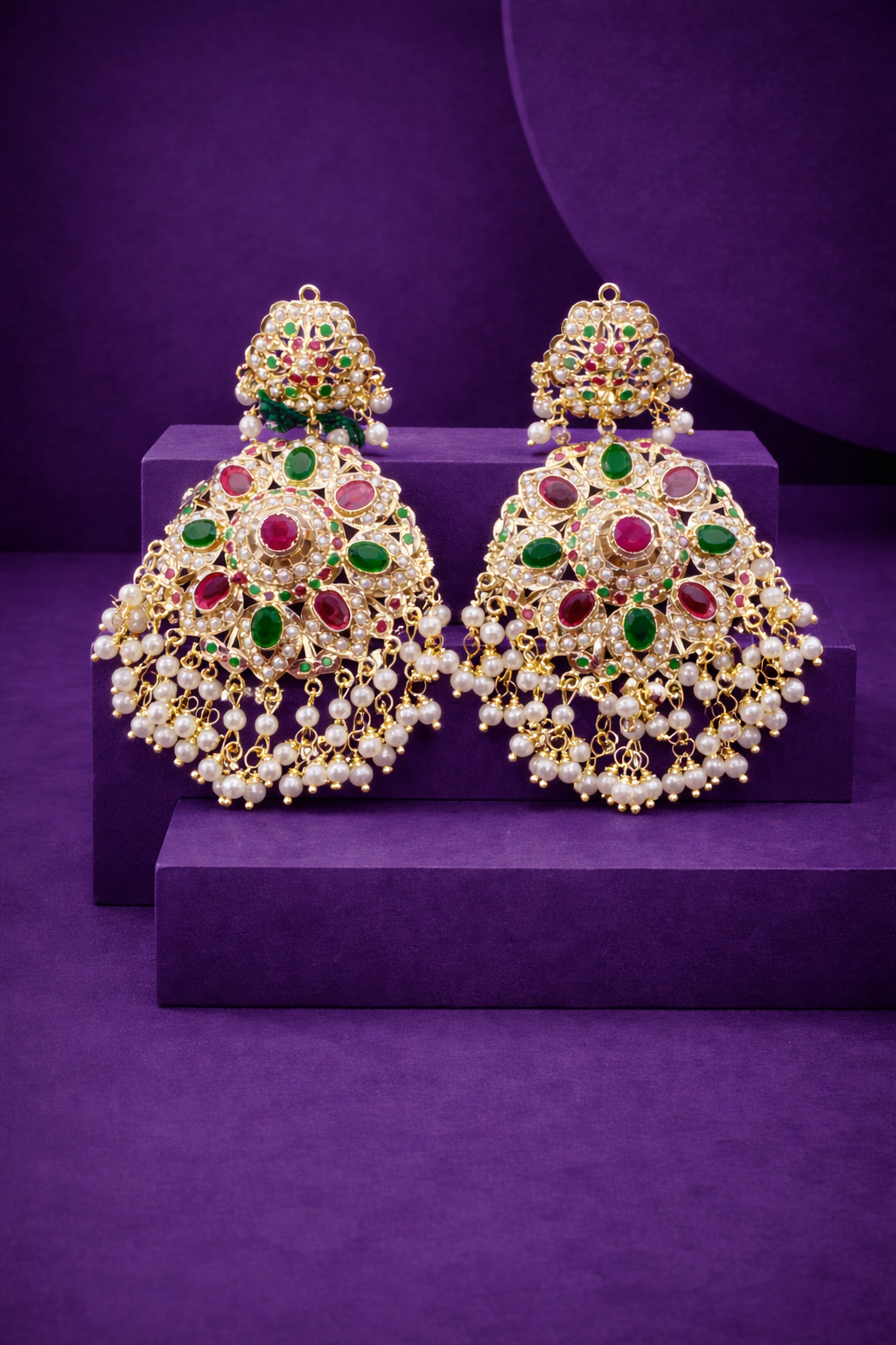 D no-12 Jadau Earrings 2499 Live No-1227