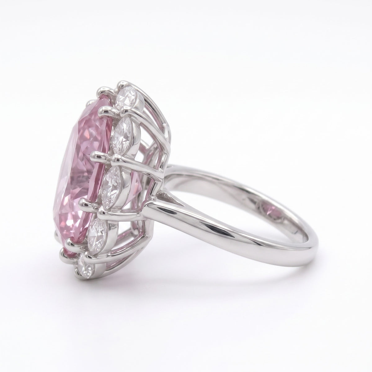 Oval Statement Crystal Cocktail Ring