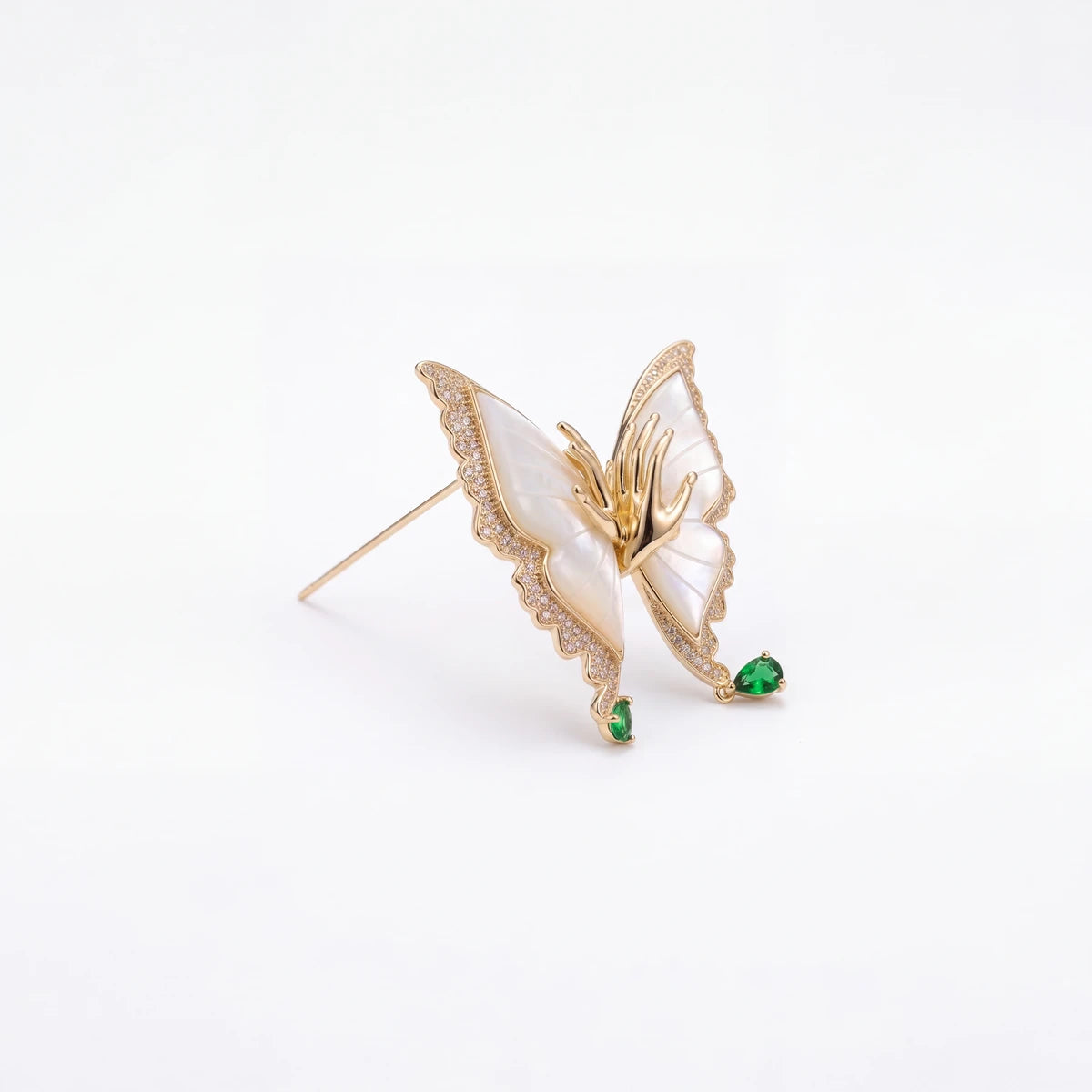 Farfalla butterfly brooch for women, gold-tone - RANGREZ