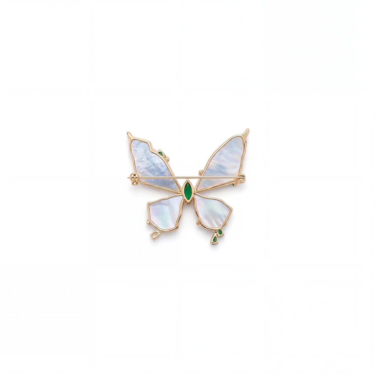 Papillon butterfly brooch for women, gold-tone - RANGREZ (view 3)