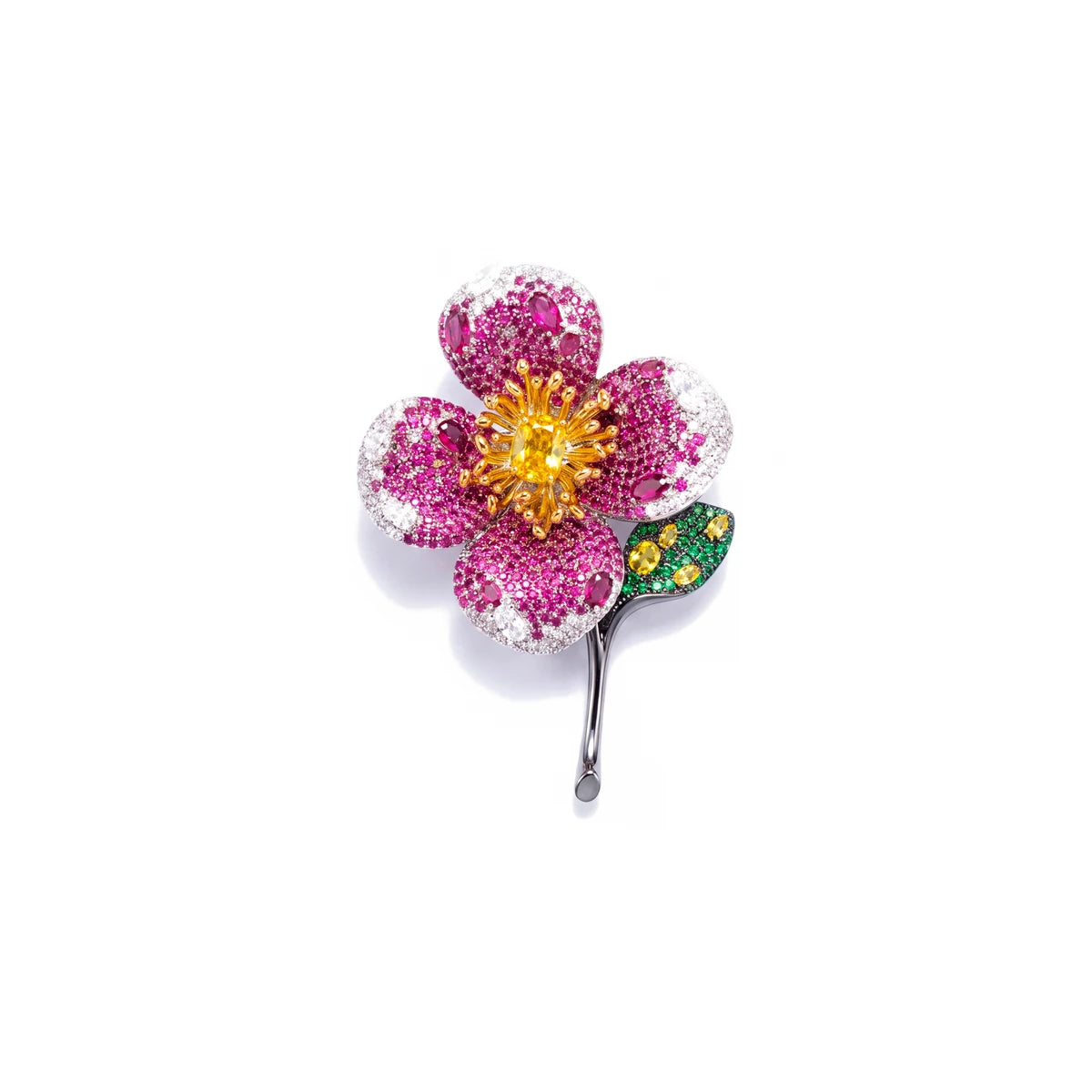 Verbena Flower Brooch