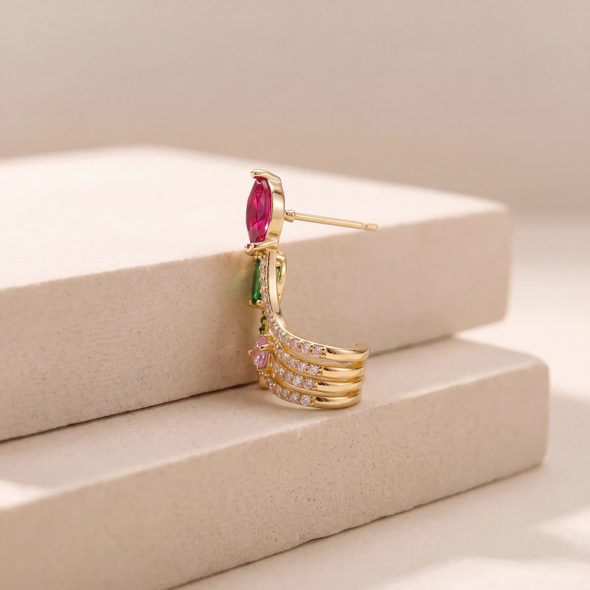 Tulip Ear Cuff side view