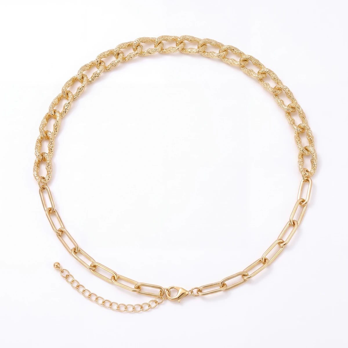 Linka paperclip chain necklace for women, gold-tone - RANGREZ