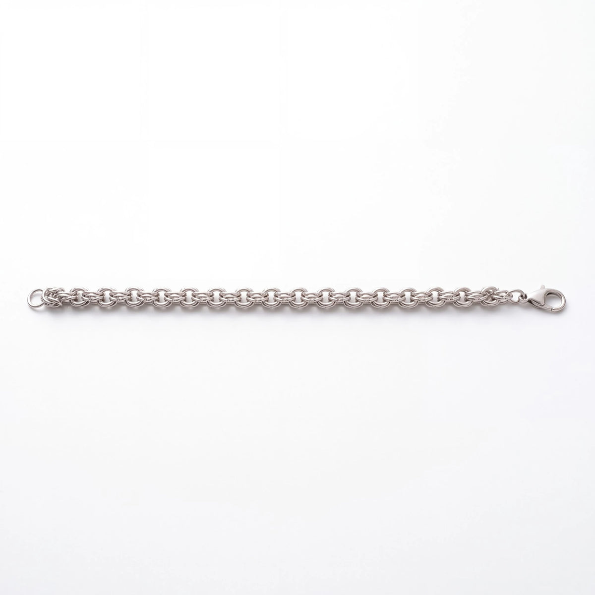 Double Rolo Silver-Tone Bracelet for Men - view 5