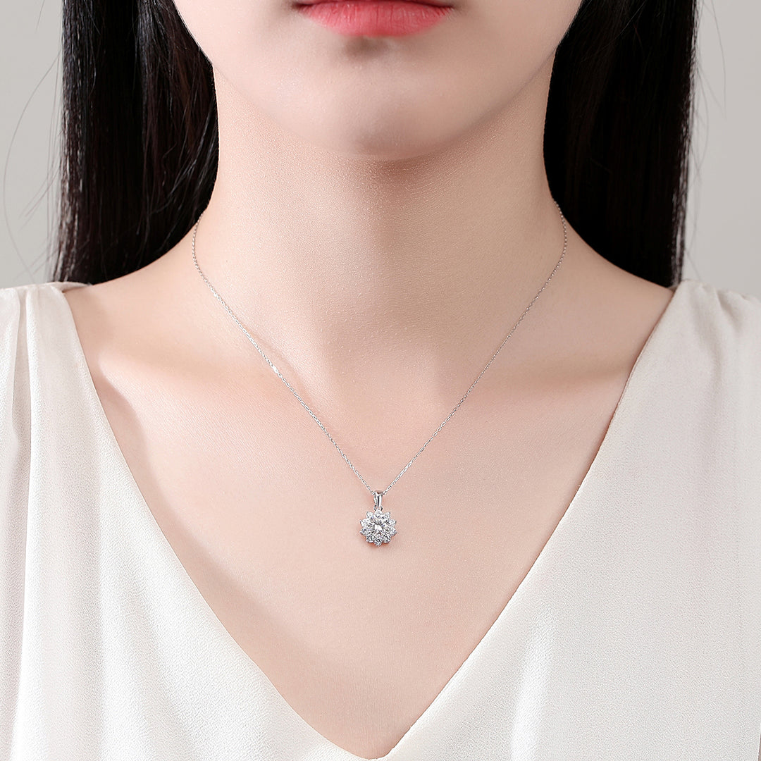 Lumi Blaze Iced Emerald Cut Necklace