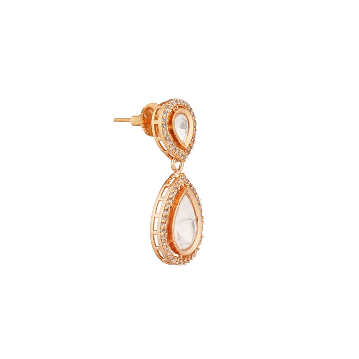 Milani Halo Setting Polki Earrings