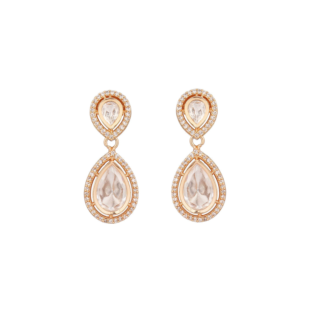 Milani Halo Setting Polki Earrings