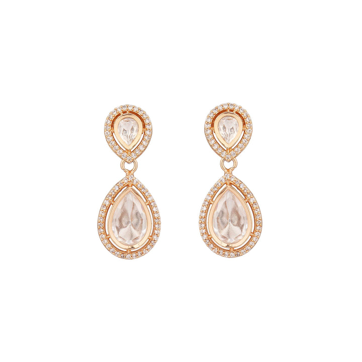 Milani Halo Setting Polki Earrings