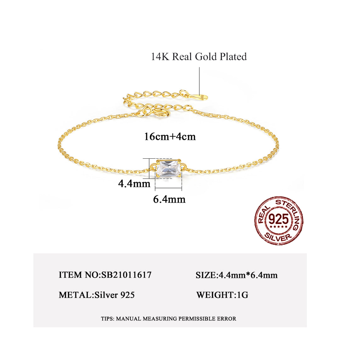 Alice Classic Emerald Cut Bracelet