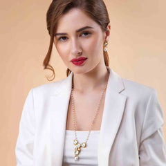 Long Necklace Kundan Pendant Set