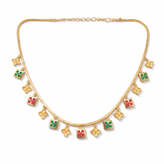 D no-10 Green Red Tamaniya Necklace Live 1226