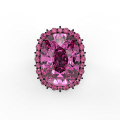 Rebecca Cushion Halo Statement Cocktail Ring