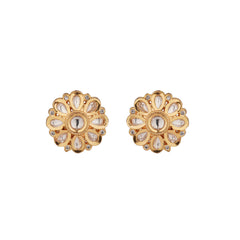 Sun Floral CZ Stud Earrings