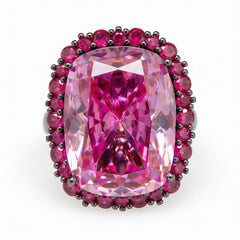 Rebecca Cushion Halo Statement Cocktail Ring