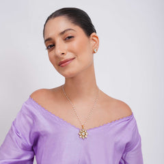 Sneha Kundan Meenakari Pendant Set