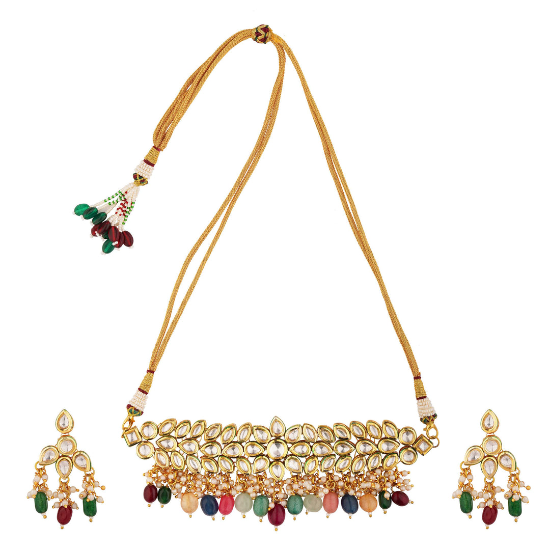 Nargish Royal Authentic Meenakari Choker Fit Set