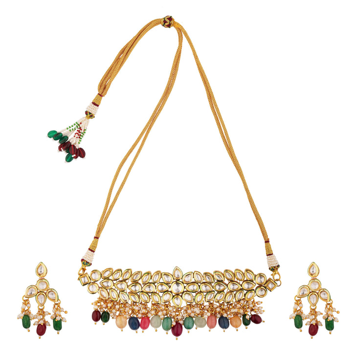 Nargish Royal Authentic Meenakari Choker Fit Set