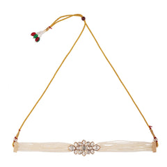 Mahira Moissanite Choker Necklace with Adjustable Dori