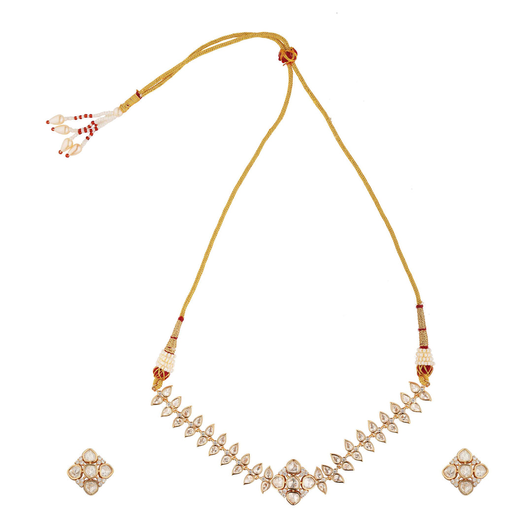 Amalia Sole Polki Necklace Set