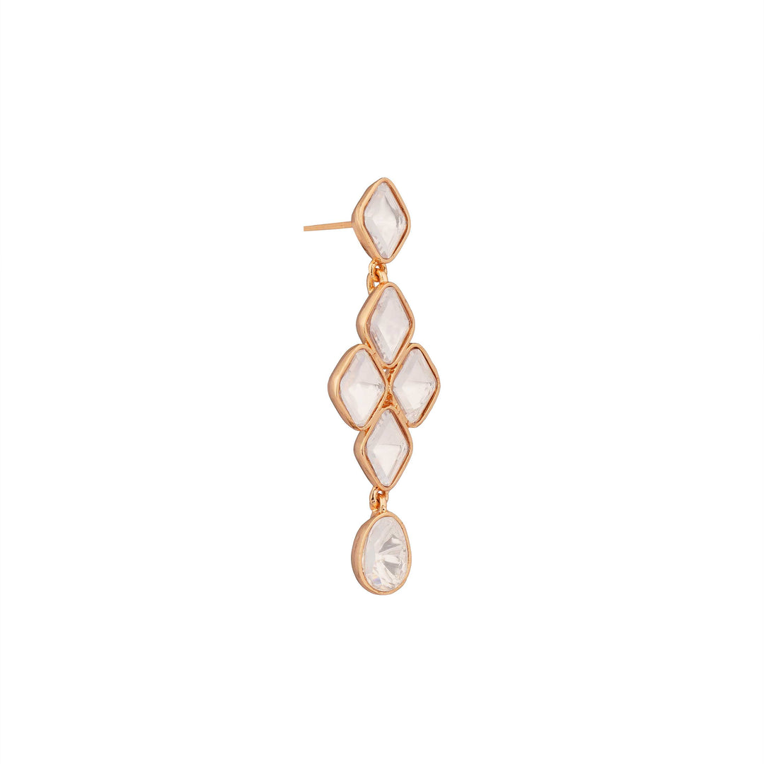 Peletina Moissanite White Shine Luxe Earrings