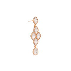 Peletina Moissanite White Shine Luxe Earrings