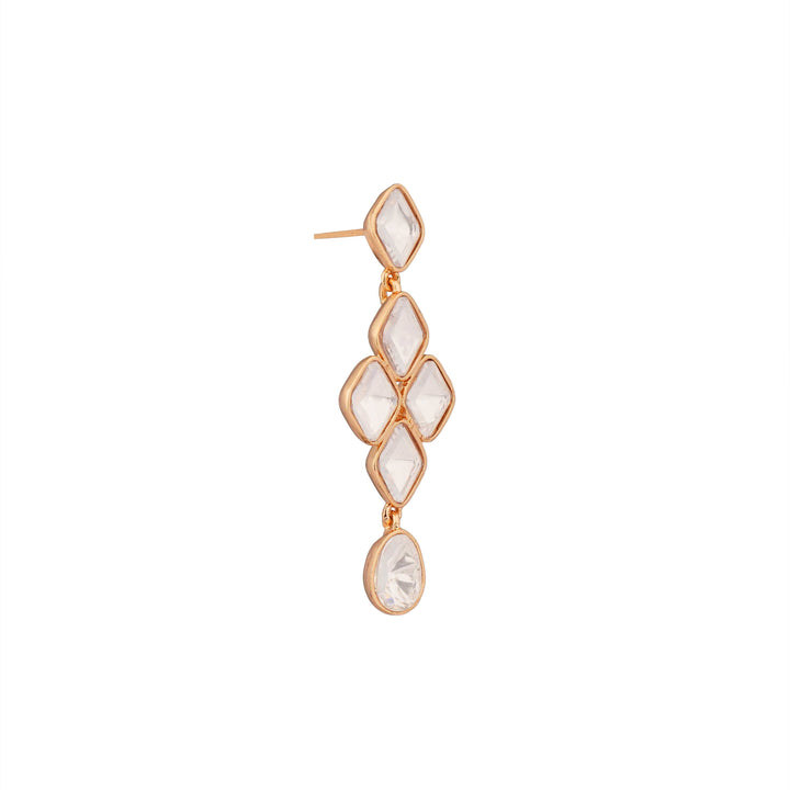 Peletina Moissanite White Shine Luxe Earrings