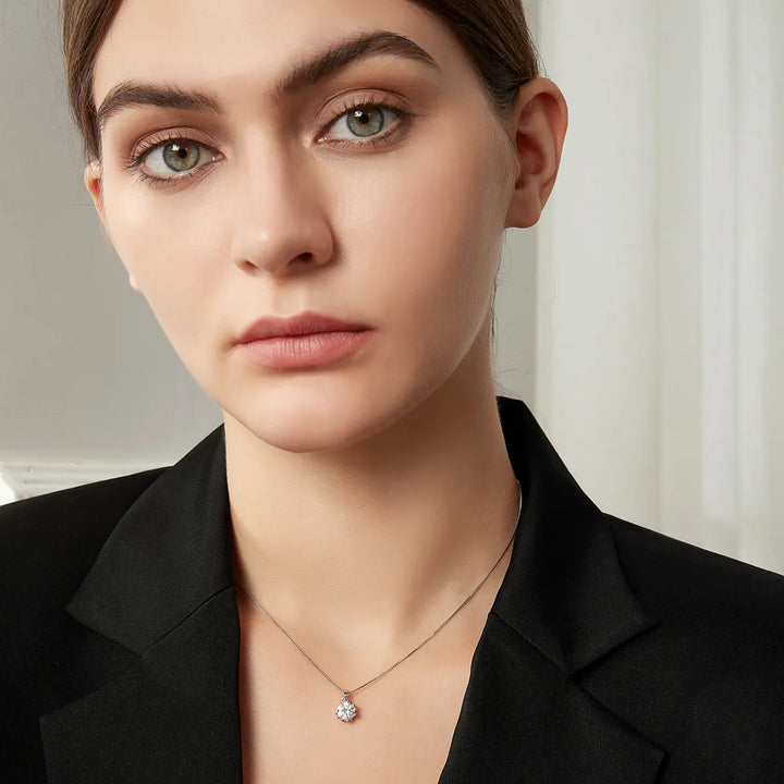 Rina Dazzling Diamond Pendant Necklace