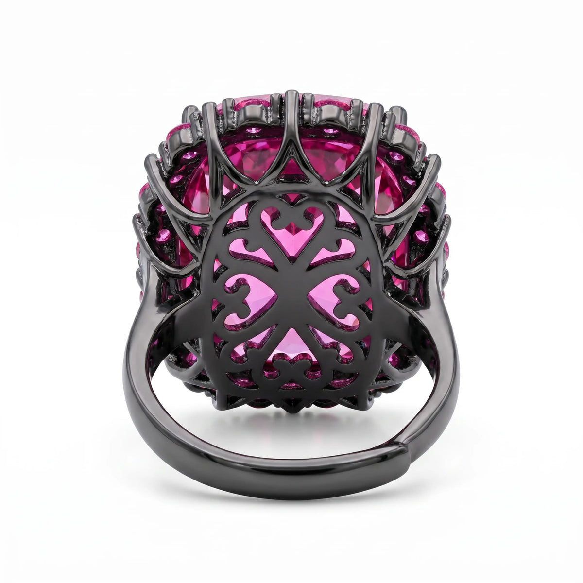 Rebecca Cushion Halo Statement Cocktail Ring