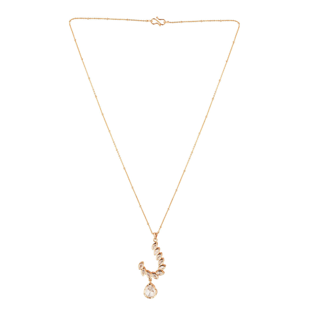 Sabrina Polki Pendant Necklace Set