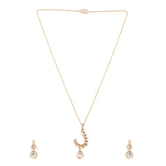 Sabrina Polki Pendant Necklace Set