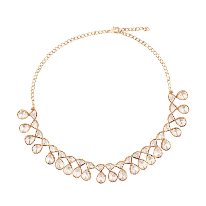 Romy Moissanite Teardrop Necklace Set with Earrings