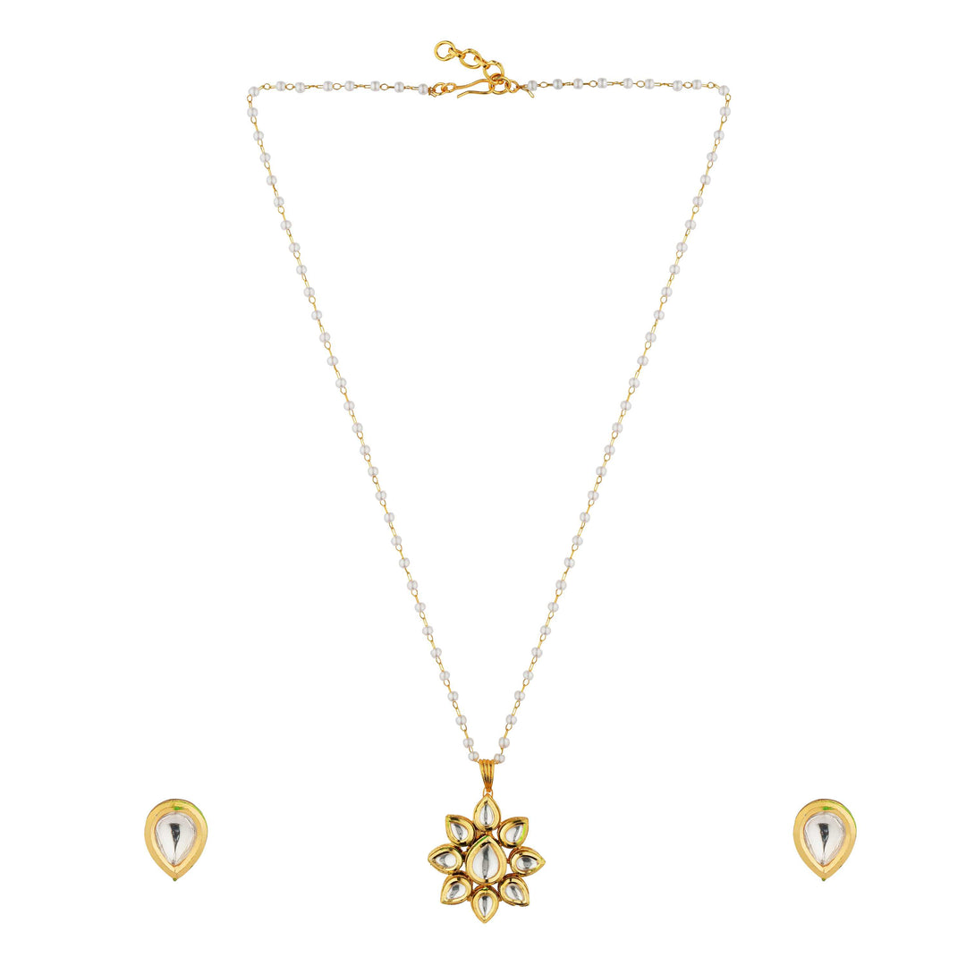 Sneha Kundan Meenakari Pendant Set