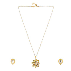 Sneha Kundan Meenakari Pendant Set