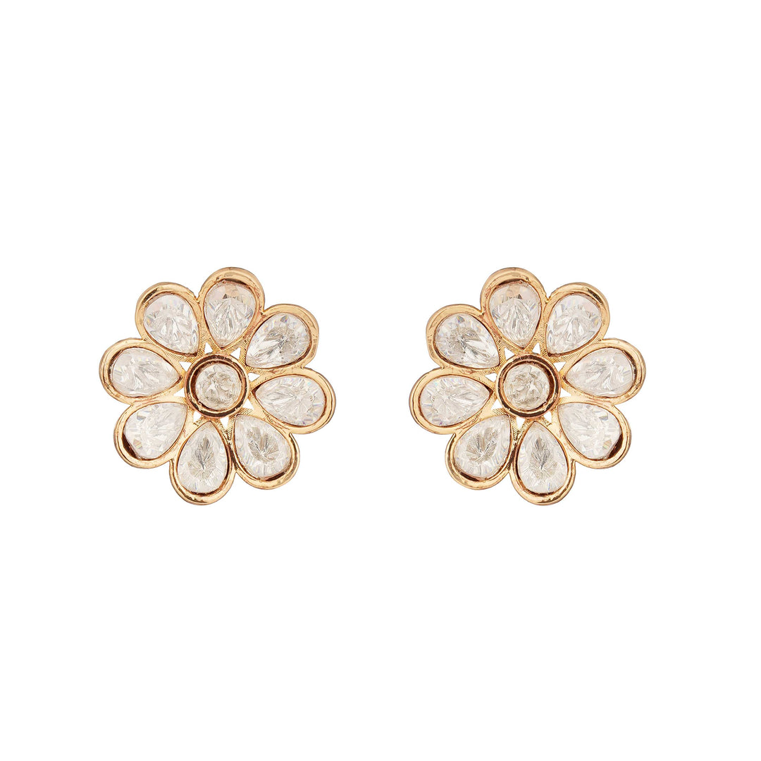 Dayana Moissanite Polki Premium Earrings