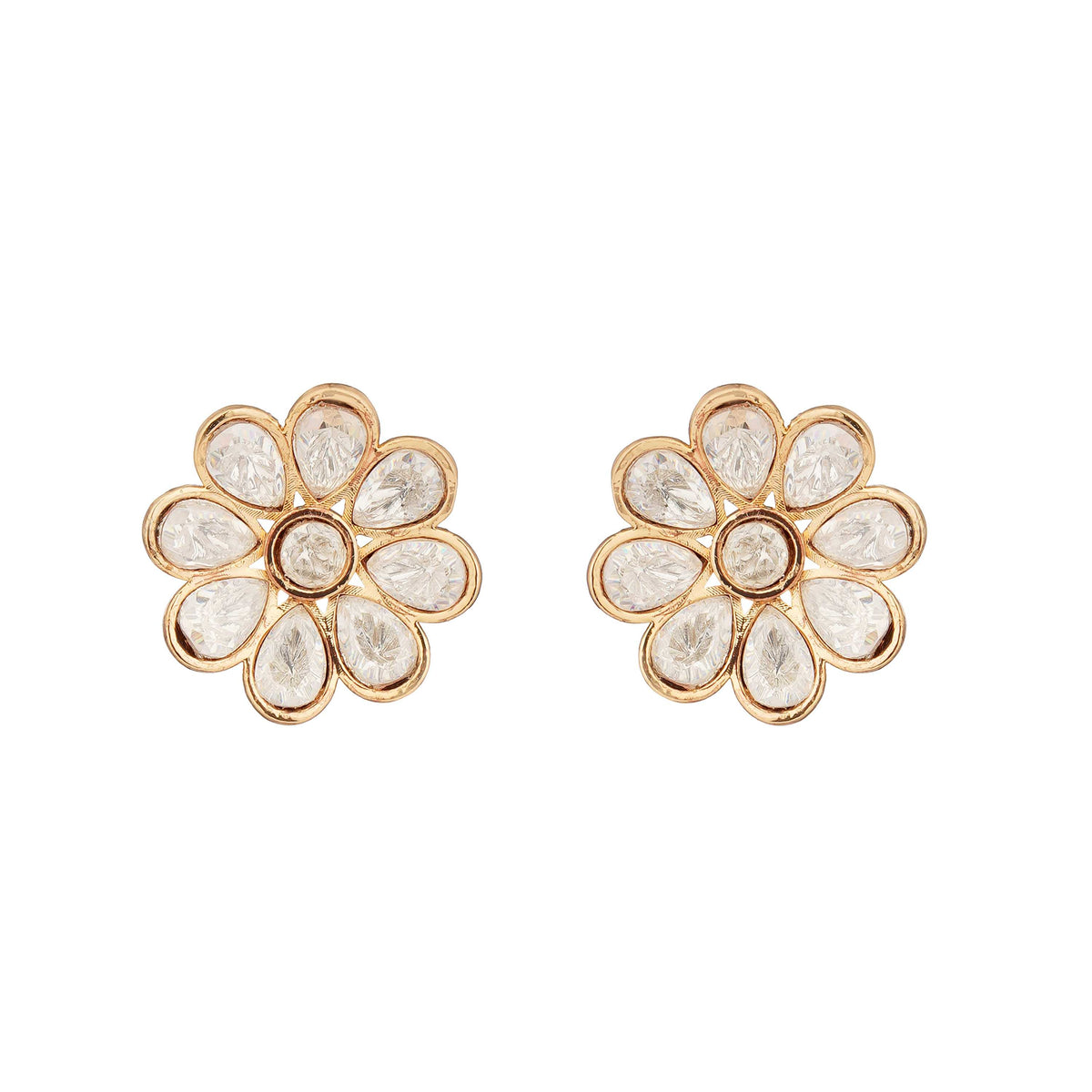 Dayana Moissanite Polki Premium Earrings