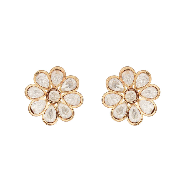 Dayana Moissanite Polki Premium Earrings