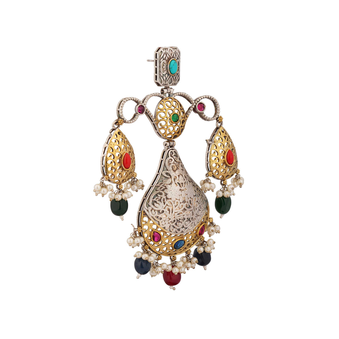 Zaira Multi Royal Heritage Kashmiri Earrings
