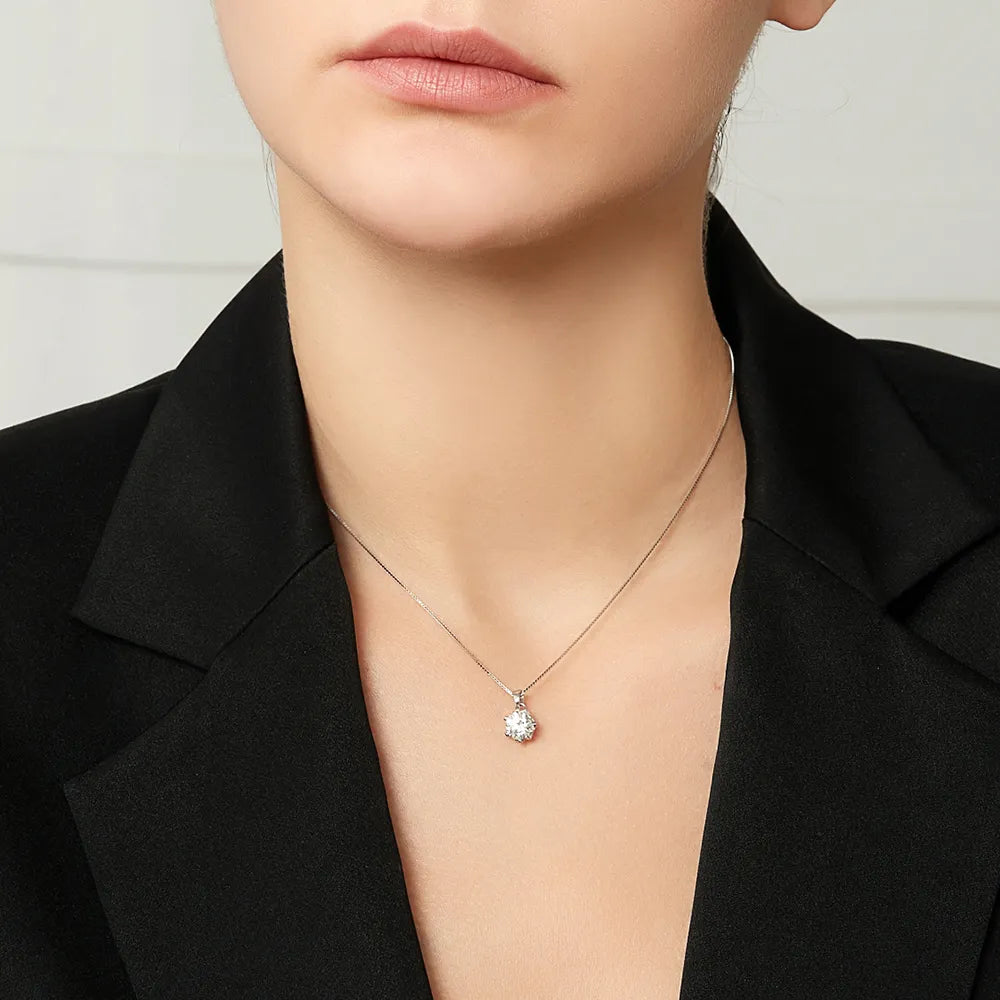 Rina Dazzling Diamond Pendant Necklace