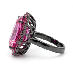 Rebecca Cushion Halo Statement Cocktail Ring