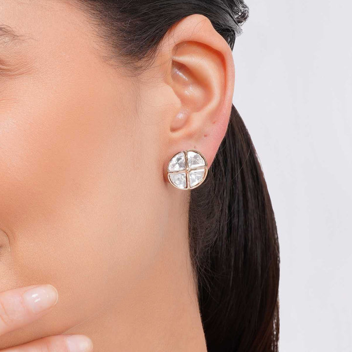 Alina Circular Stud Earrings