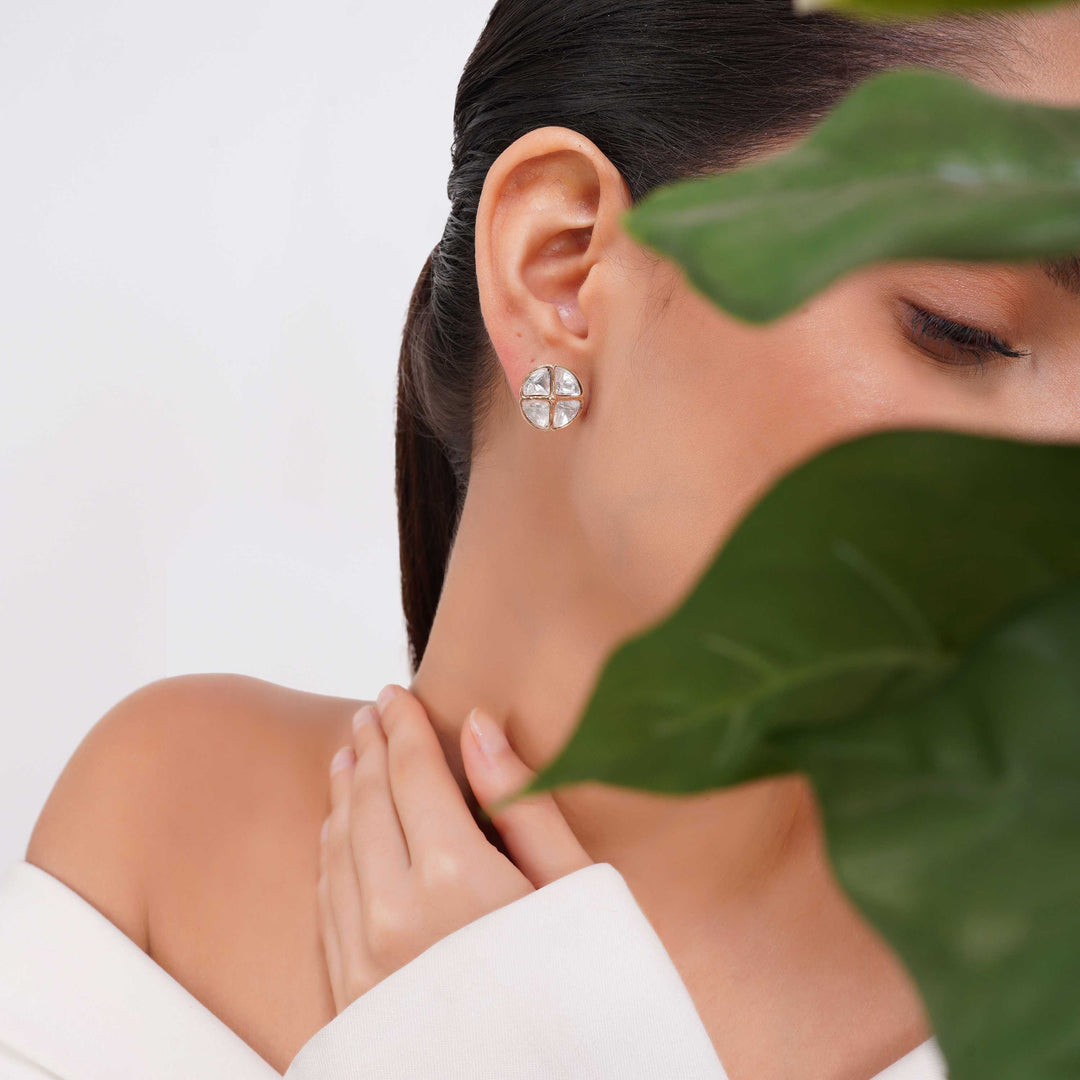 Alina Circular Stud Earrings