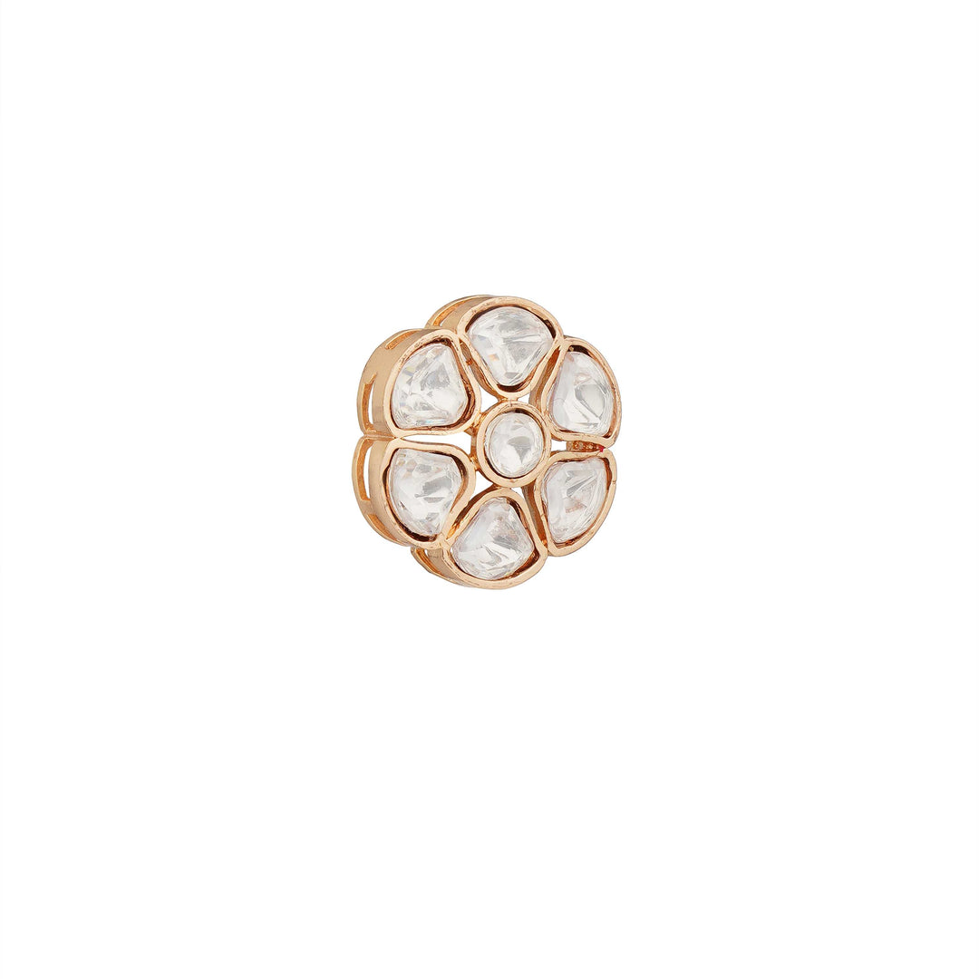Daaniya Polki Pendant Silver Foil Fine Look