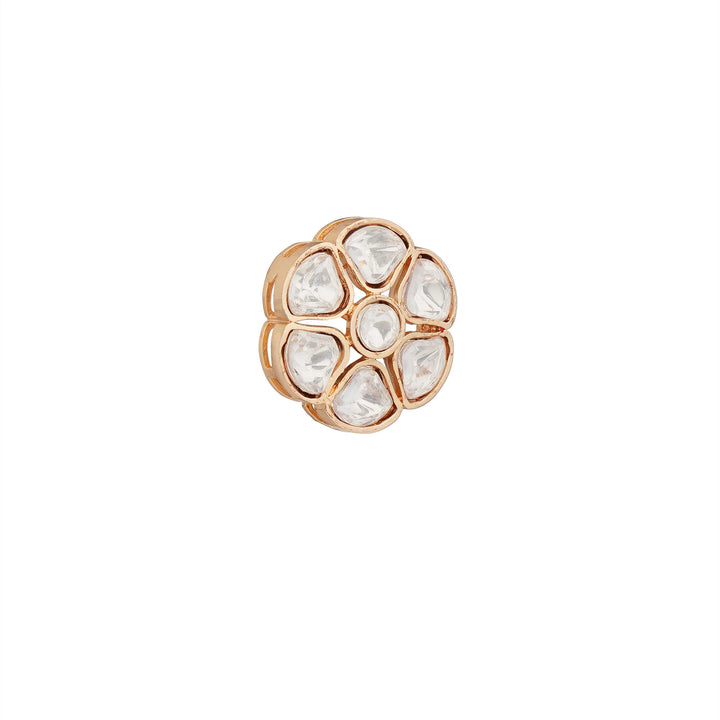 Daaniya Polki Pendant Silver Foil Fine Look
